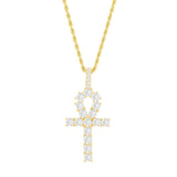 Iced Out Ankh Pendant