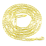 Solid 14k Gold Figaro Chain