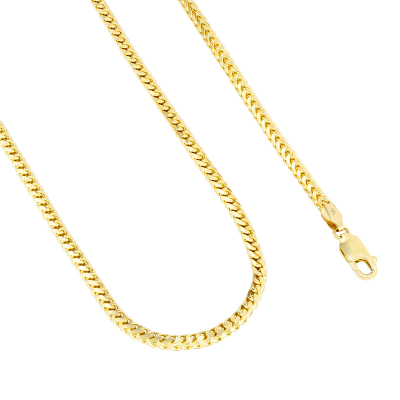 Solid 14k Gold Franco Chain